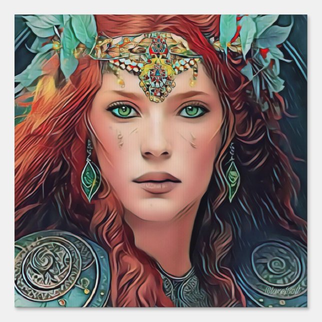 A Stunningly Professional Portrait of a Woman's   Sign (Front)