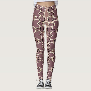 A stylish brown color "Ratti_Creative_Arts"   Leggings