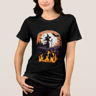 A stylish T-shirt for Halloween Tri-Blend Shirt