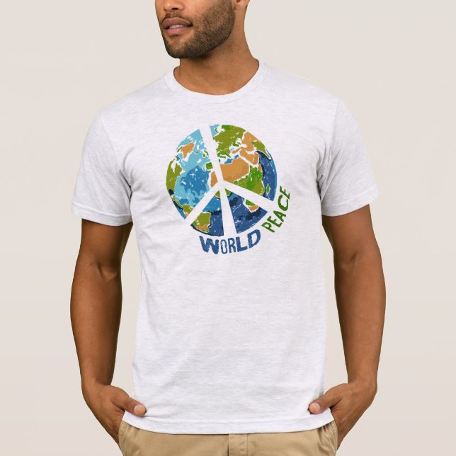 A stylish World Peace Symbol T-Shirt (Front)