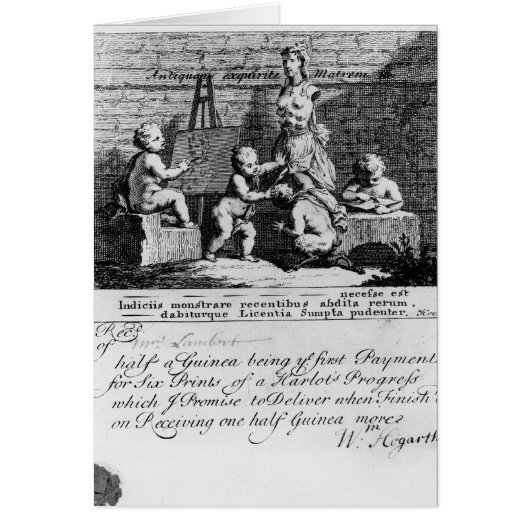 A Subscription Ticket for 'A Harlot's Cards (Front)