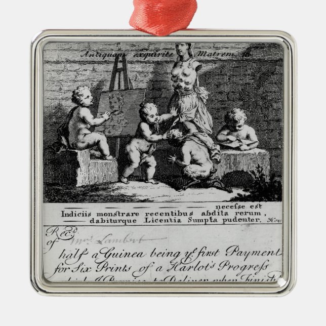 A Subscription Ticket for 'A Harlot's Metal Ornament (Front)