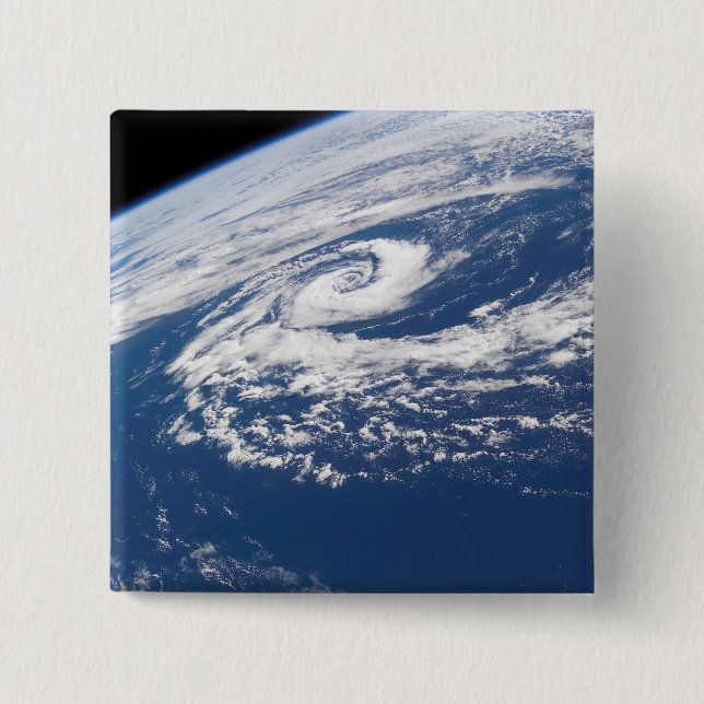 A subtropical cyclone pinback button (Front)