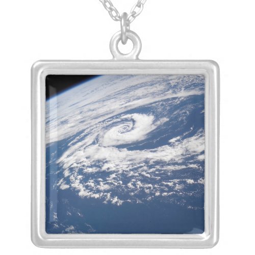 A subtropical cyclone silver plated necklace