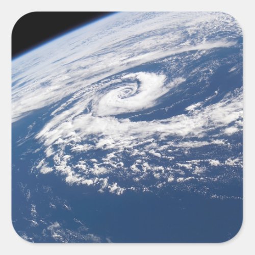 A subtropical cyclone square sticker