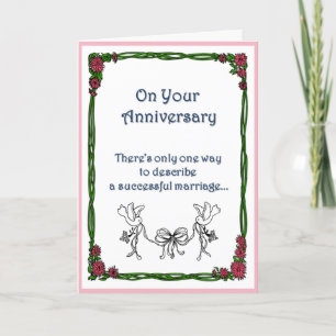 A successful marriage is... card