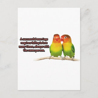 A Successful Marriage Quote Postcard