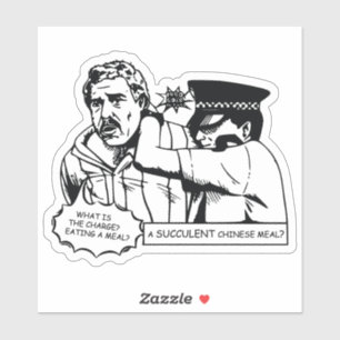 A Succulent Chinese Meal, THIS IS DEMOCRACY MANIFE Sticker