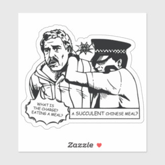 A Succulent Chinese Meal, THIS IS DEMOCRACY MANIFE Sticker