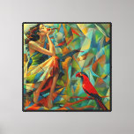 A sudden look at my friend canvas print