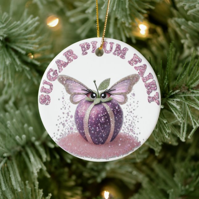 A Sugar Plum Fairy Ceramic Ornament (Tree)