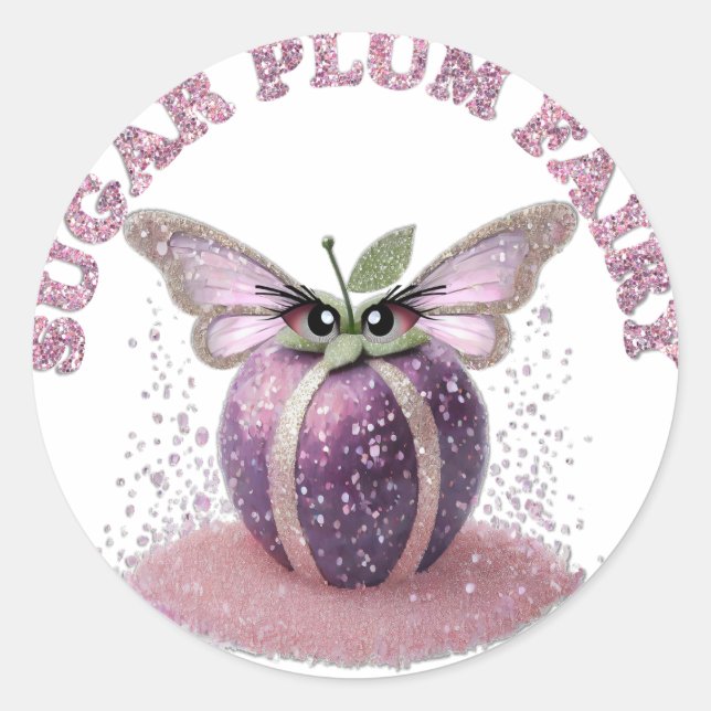 A Sugar Plum Fairy Classic Round Sticker (Front)