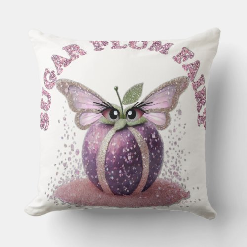 A Sugar Plum Fairy Throw Pillow