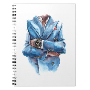 A suit and a watch notebook