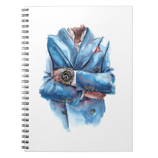 A suit and a watch notebook