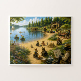 A Summer Day at Cattail Cove Jigsaw Puzzle