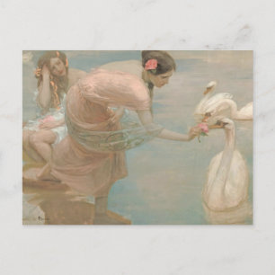 A Summer Morning by Rupert Bunny (1897) Postcard
