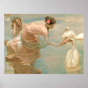 A summer morning by Rupert Bunny Poster