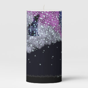 A Summer Night with Sirius  Pillar Candle