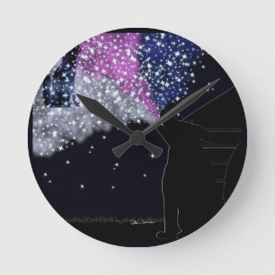 A Summer Night with Sirius Round Clock