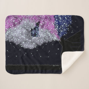 A Summer Night with Sirius Sherpa Blanket