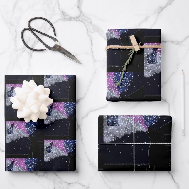 A Summer Night with Sirius Wrapping Paper Sheets (Front)