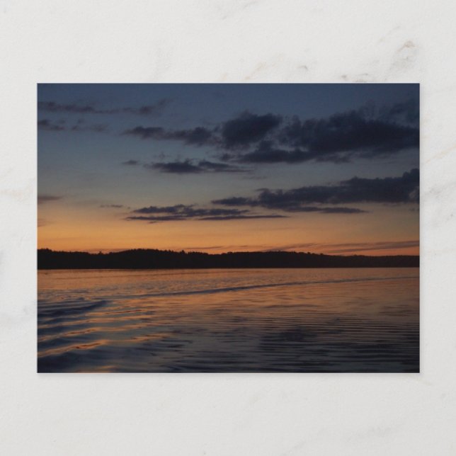 A Summer Sunset on a Lake in Northern Wisconsin Postcard (Front)