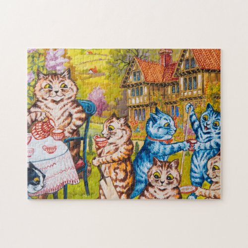 A Summer Tea Party by Louis Wain Jigsaw Puzzle