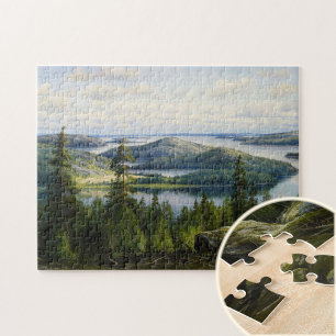 A Summer's Day on Lake Paijanne, Waenerberg Jigsaw Puzzle