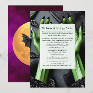 A Summoning of Shadows Witches Halloween Party Invitation