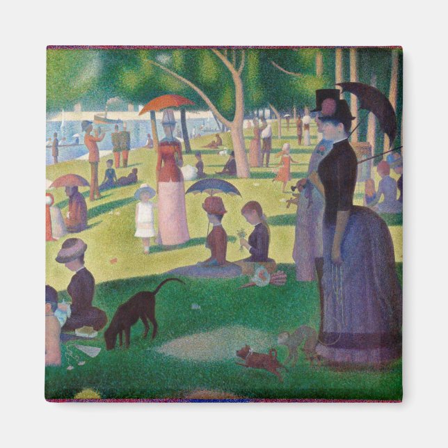 A Sunday Afternoon at La Grande Jatte, Seurat Magnet (Front)