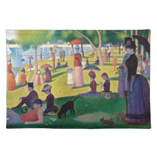 A Sunday Afternoon on La Grande Jatte by Seurat Cloth Placemat