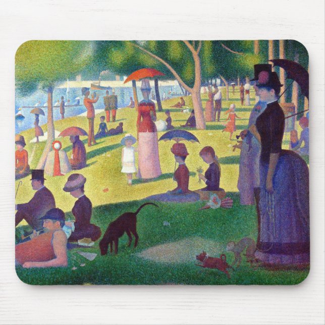 A Sunday Afternoon on La Grande Jatte by Seurat Mouse Pad (Front)