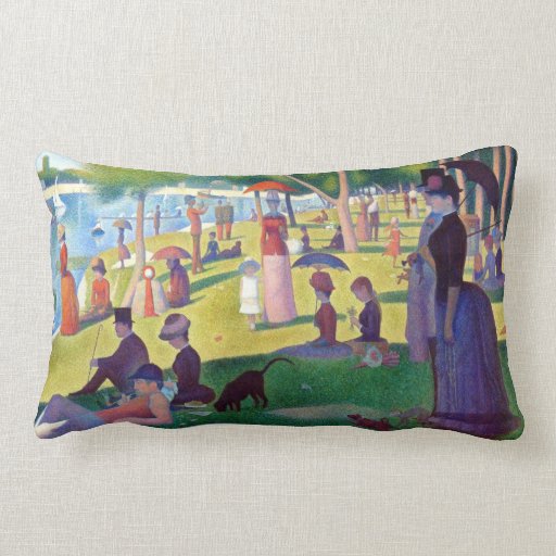 A Sunday Afternoon on La Grande Jatte by Seurat Pillow | Zazzle