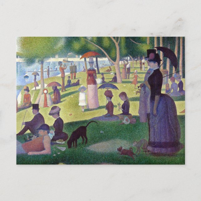 A Sunday Afternoon on La Grande Jatte by Seurat Postcard (Front)