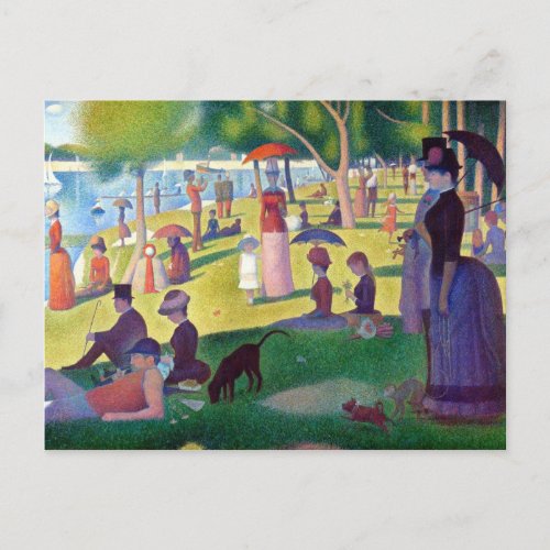 A Sunday Afternoon on La Grande Jatte by Seurat Postcard