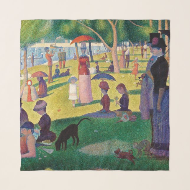 A Sunday Afternoon on La Grande Jatte by Seurat Scarf (Front)