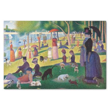 A Sunday Afternoon On La Grande Jatte By Seurat  T Tissue Paper by colorfulworld at Zazzle