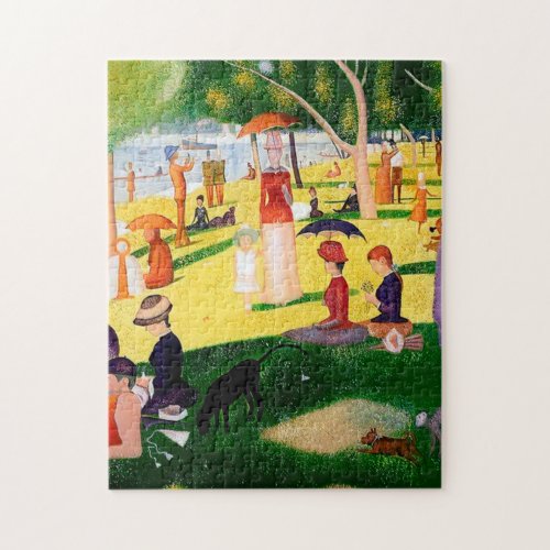 A Sunday Afternoon On The Island La Grande Jatte Jigsaw Puzzle
