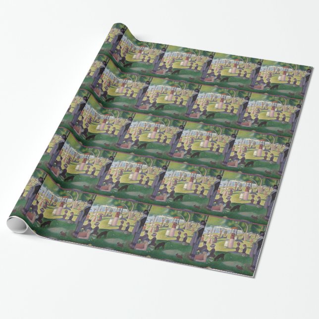 A Sunday Afternoon on the Island of La Grande Jatt Wrapping Paper (Unrolled)