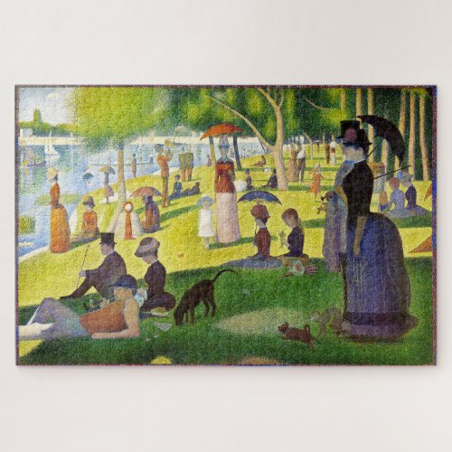 A SUNDAY AFTERNOON PAINTING BY SEURAT JIGSAW PUZZLE