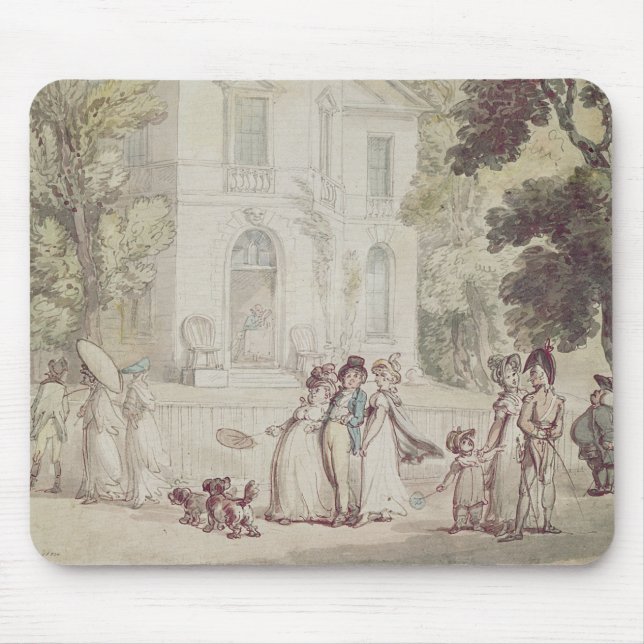 A Sunday Afternoon Promenade Mouse Pad (Front)