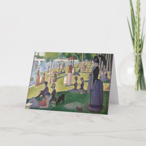 A Sunday on La Grande Jatte by Georges Seurat  Card