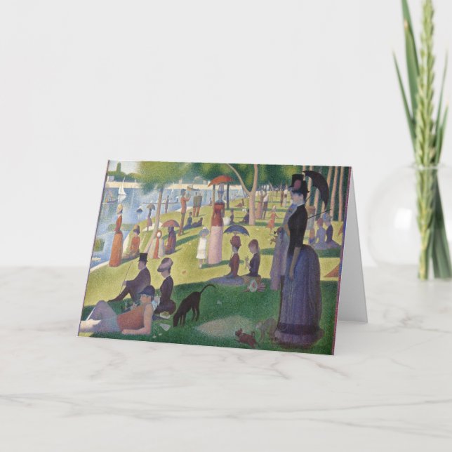 A Sunday on La Grande Jatte by Georges Seurat  Card (Front)
