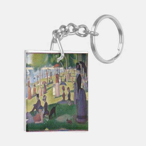 A Sunday on La Grande Jatte by Georges Seurat Keychain