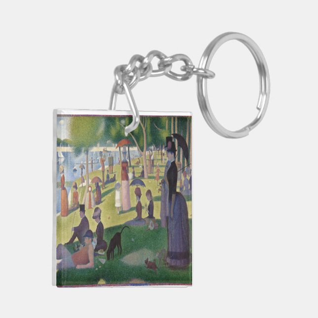A Sunday on La Grande Jatte by Georges Seurat Keychain (Back Left)
