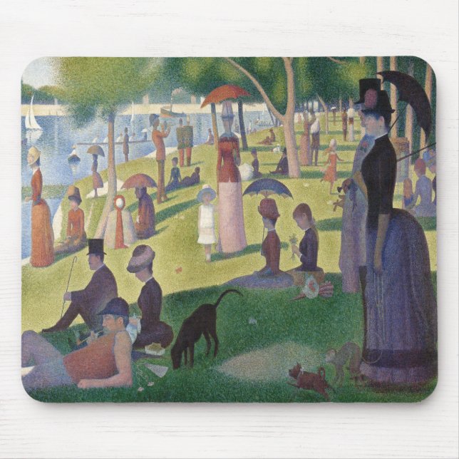 A Sunday on La Grande Jatte by Georges Seurat  Mouse Pad (Front)