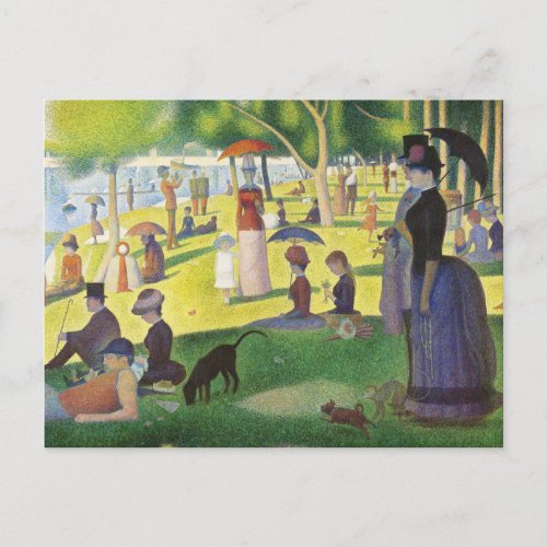A Sunday on La Grande Jatte by Georges Seurat Postcard