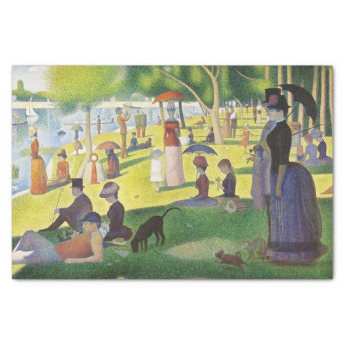 A Sunday on La Grande Jatte by Georges Seurat Tissue Paper