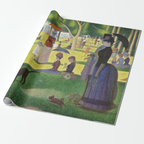 A Sunday on La Grande Jatte by Georges Seurat Wrapping Paper